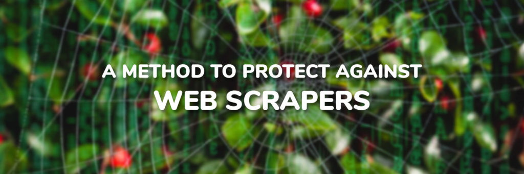 another method to protect against web scrapers article featured